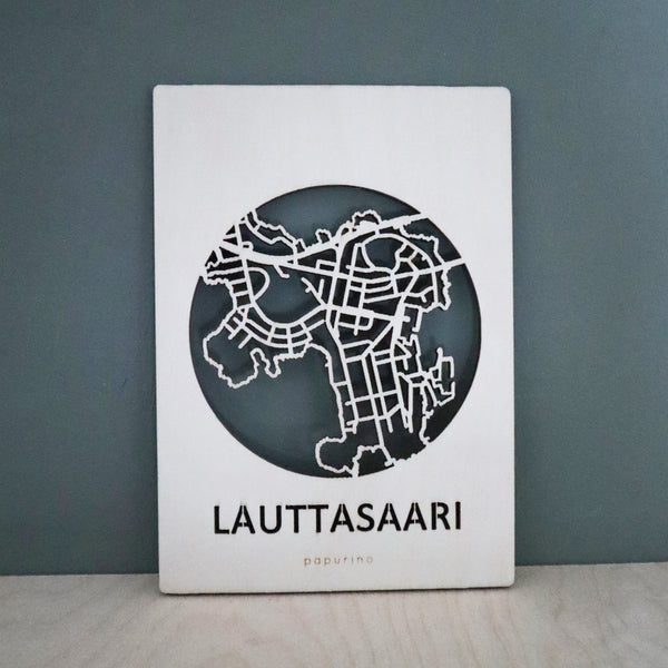 Helsinki Lauttasaari karttakortti