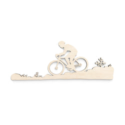 Wooden wall decor "Cyclist"