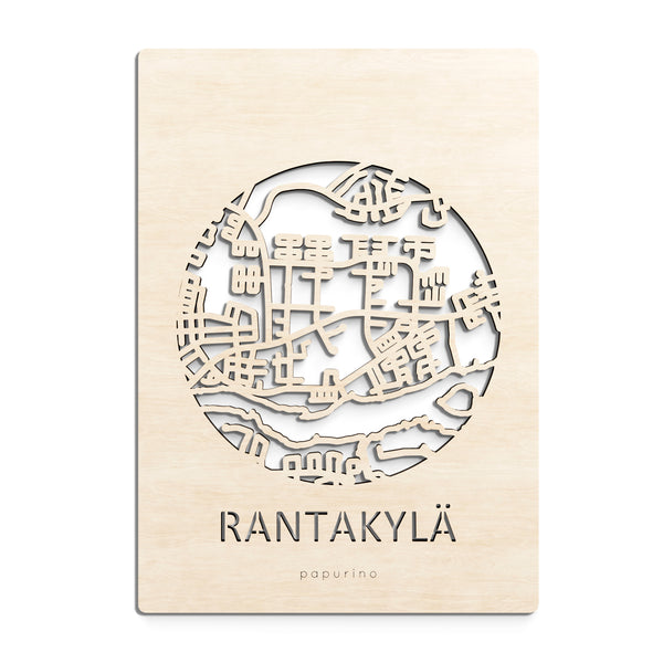Joensuu Rantakylä map card