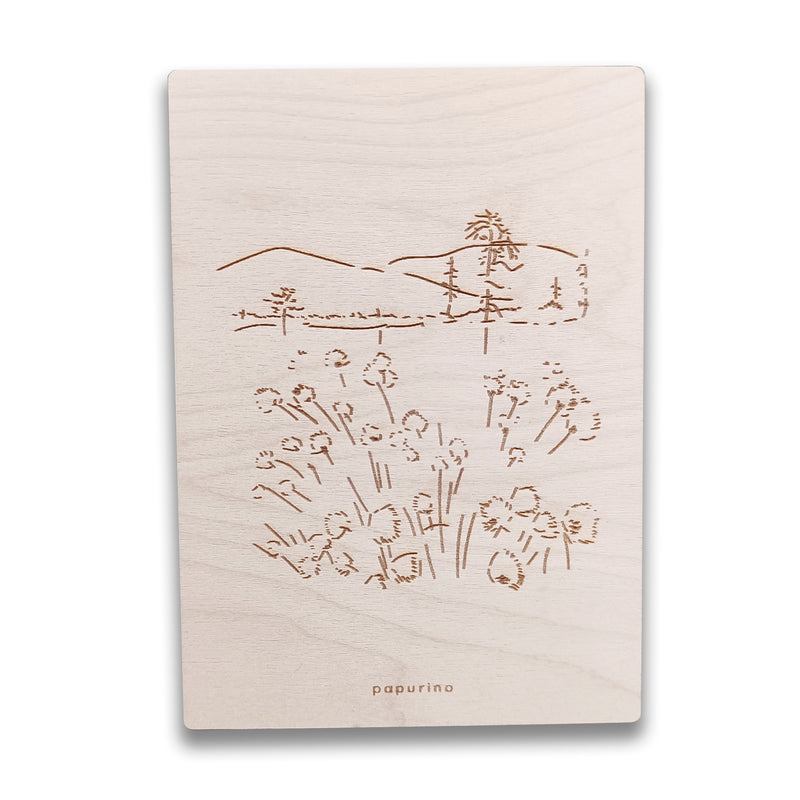 Wooden Lapland card
