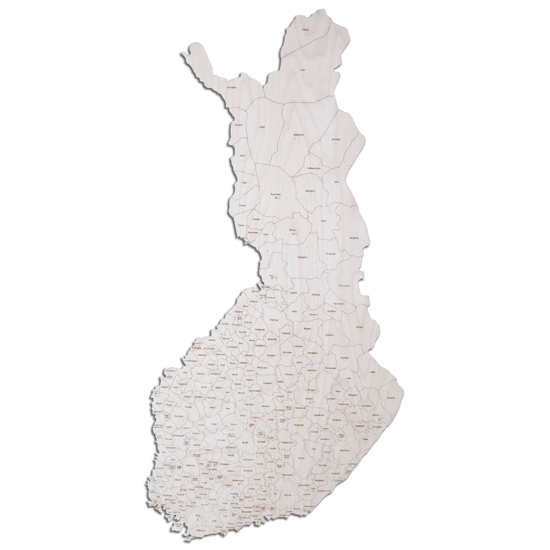 Finland with municipalities