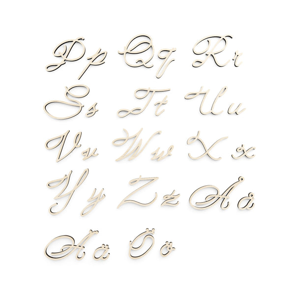 Lettres murales en bois (majuscules)