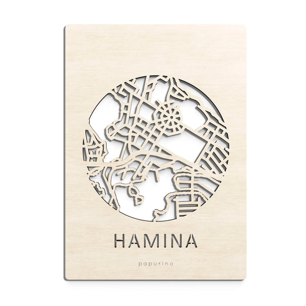 Hamina map card