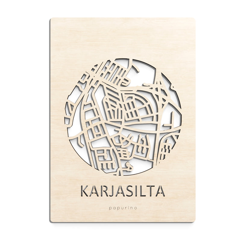 Oulu Karjasilta karttakortti