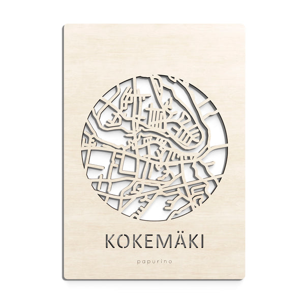 Kokemäki map card – Papurino