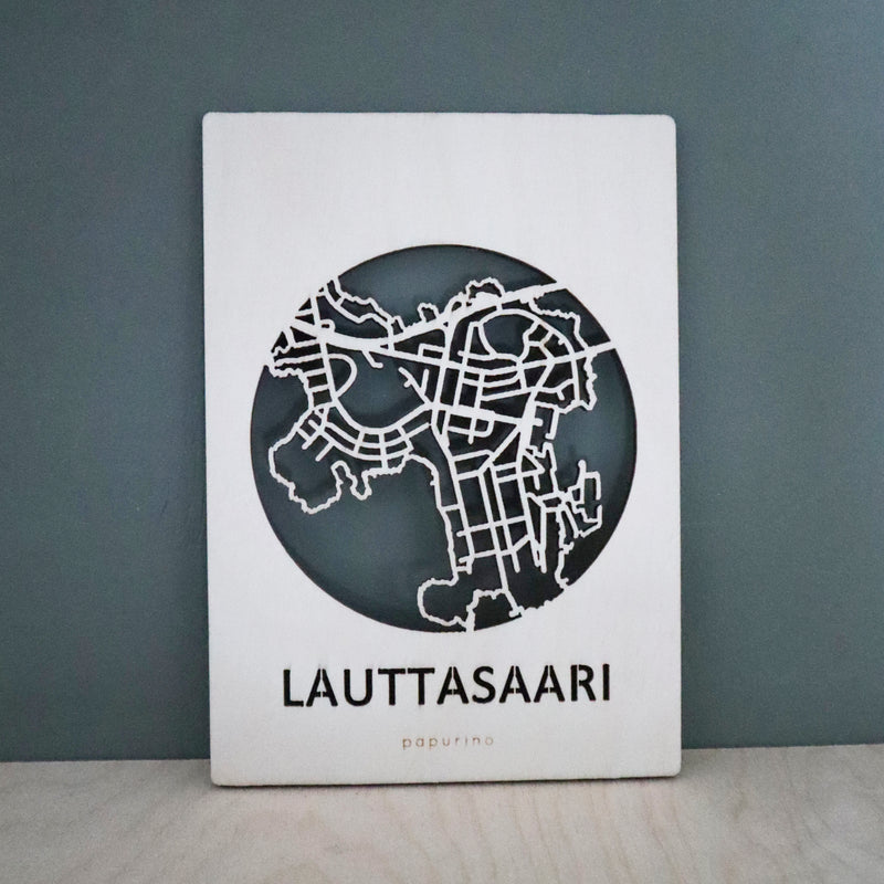 Helsinki Lauttasaari karttakortti
