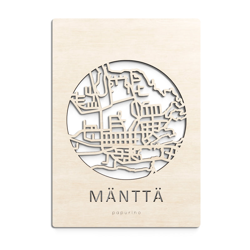 Mänttä map card