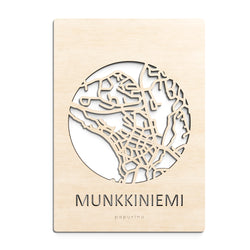 Helsinki Munkkiniemi map card