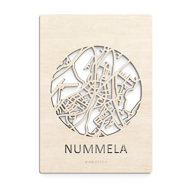 Nummela map card