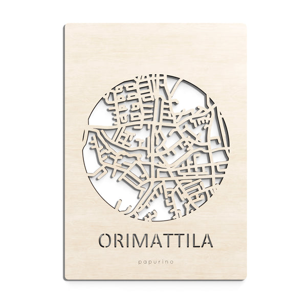 Orimattila map card