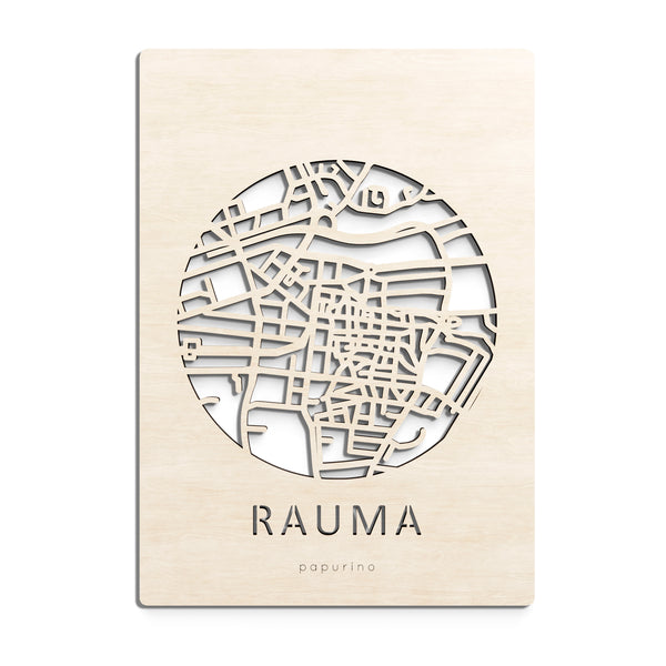 Rauma map card