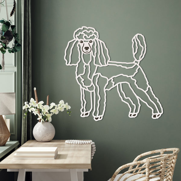 Wooden wall decor "Poodle"