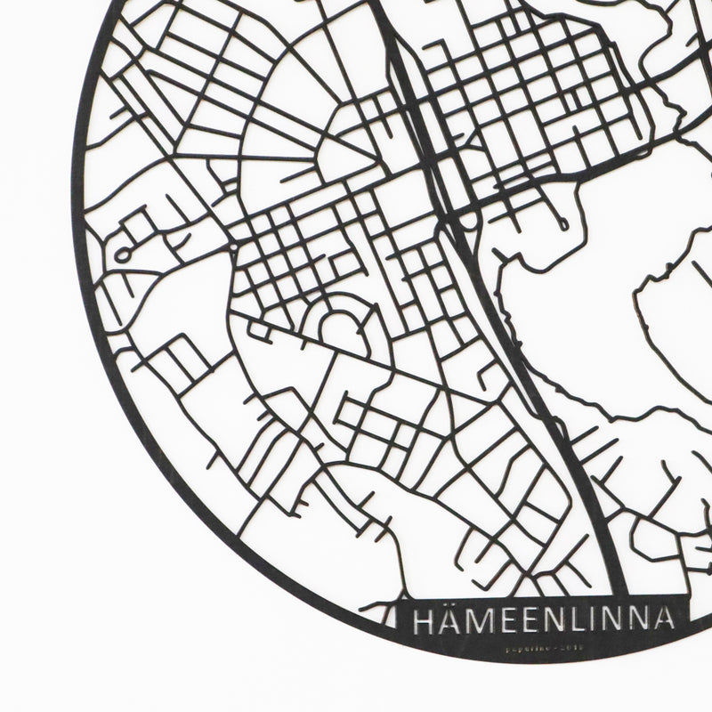 Karttataulu Hämeenlinna pyöreä