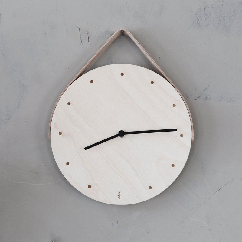 wooden wall clock