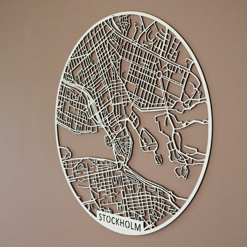 Karttataulu Tukholma pyöreä